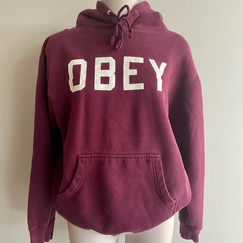 Burgendy OBEY Sweatshirt